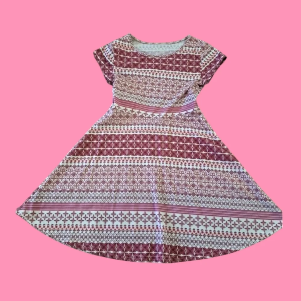 The Children's Place Short-sleeve Pink Floral Casual Dress Girl Size Medium 7/8